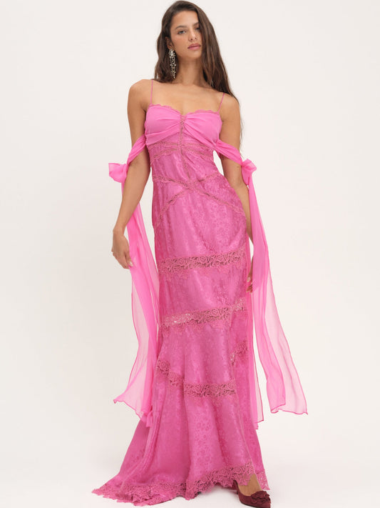 For Love & Lemons Rita Lace Gown