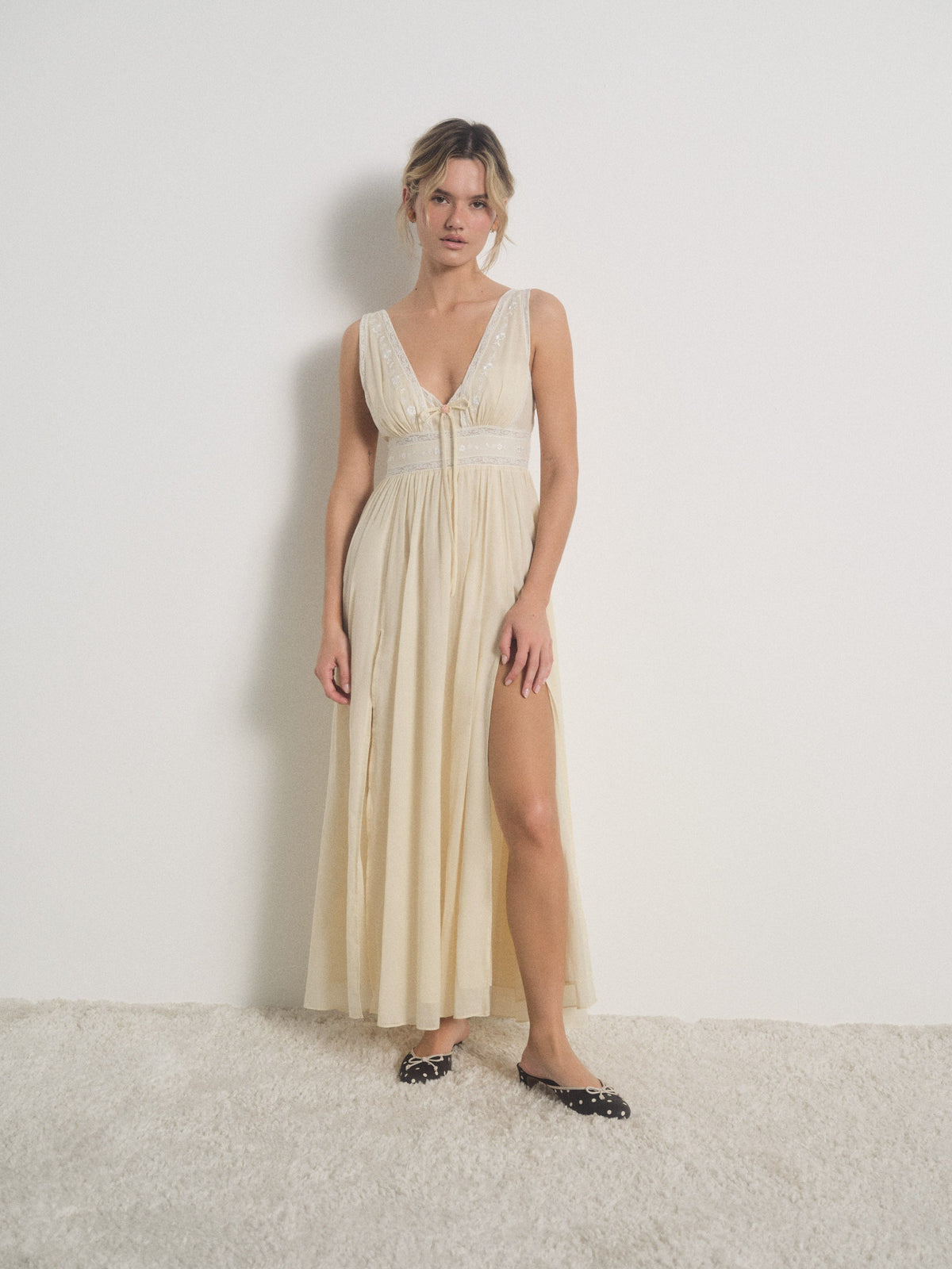 For Love & Lemons Lisa Maxi Slip Dress