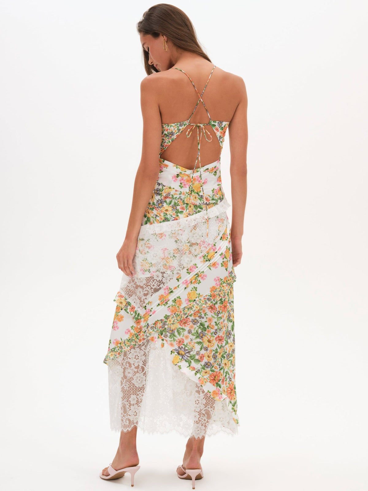 For Love & Lemons Rosalyn Maxi Dress