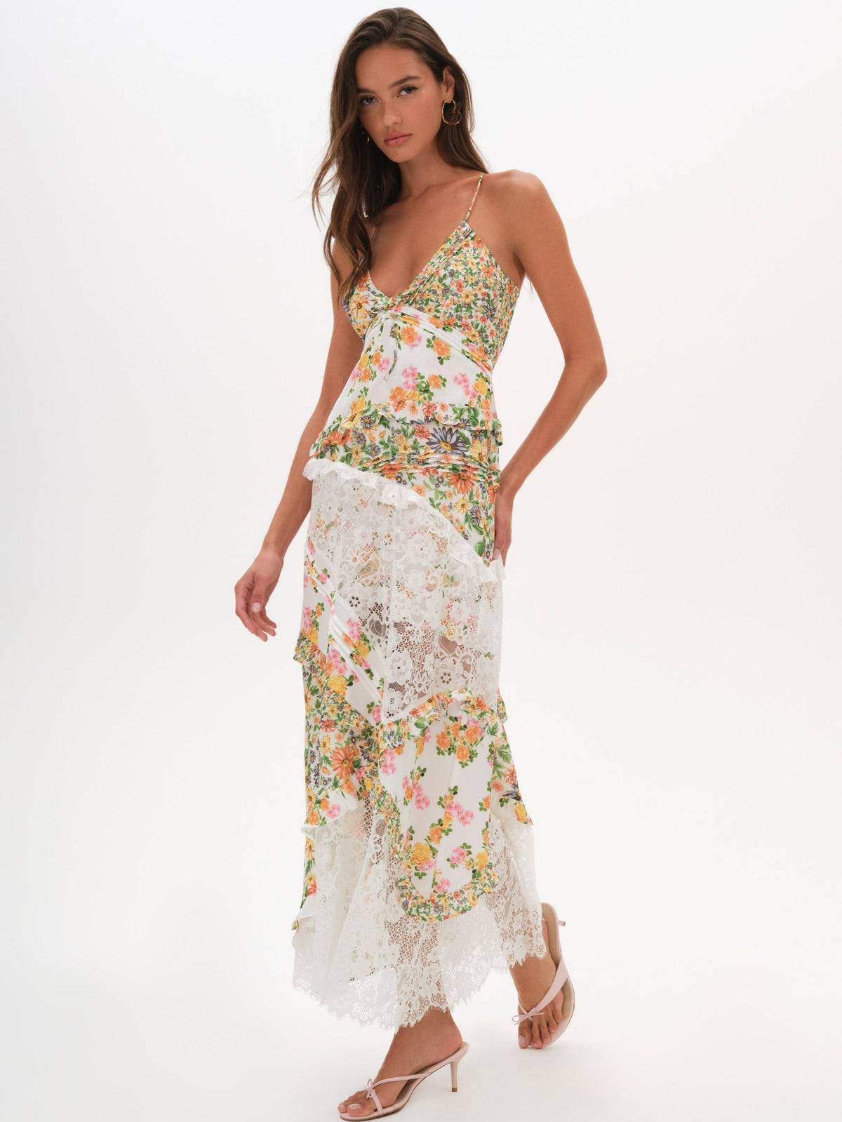 For Love & Lemons Rosalyn Maxi Dress