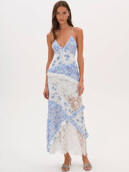 For Love & Lemons Rosalyn Maxi Dress