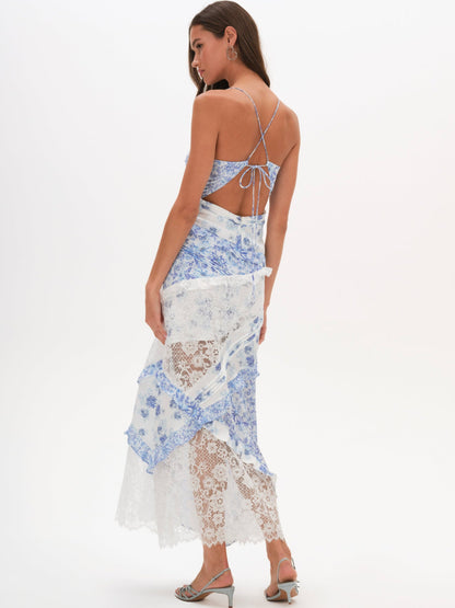 For Love & Lemons Rosalyn Maxi Dress