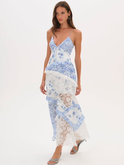 For Love & Lemons Rosalyn Maxi Dress
