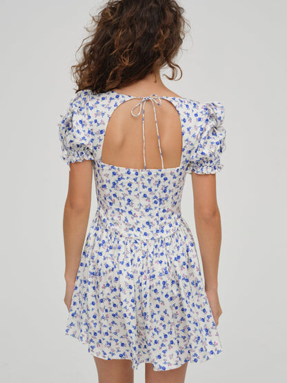 For Love & Lemons Paulina Puff Sleeve Dress