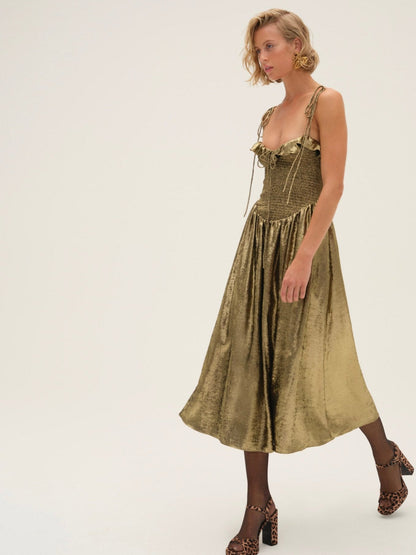 For Love & Lemons Bethany Midi Dress