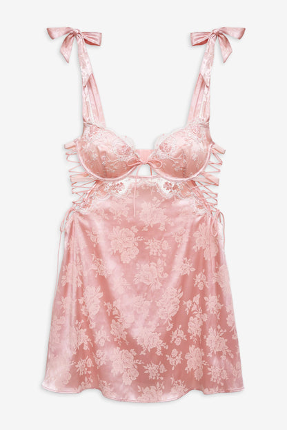 For Love & Lemons Le Fleur Slip Dress