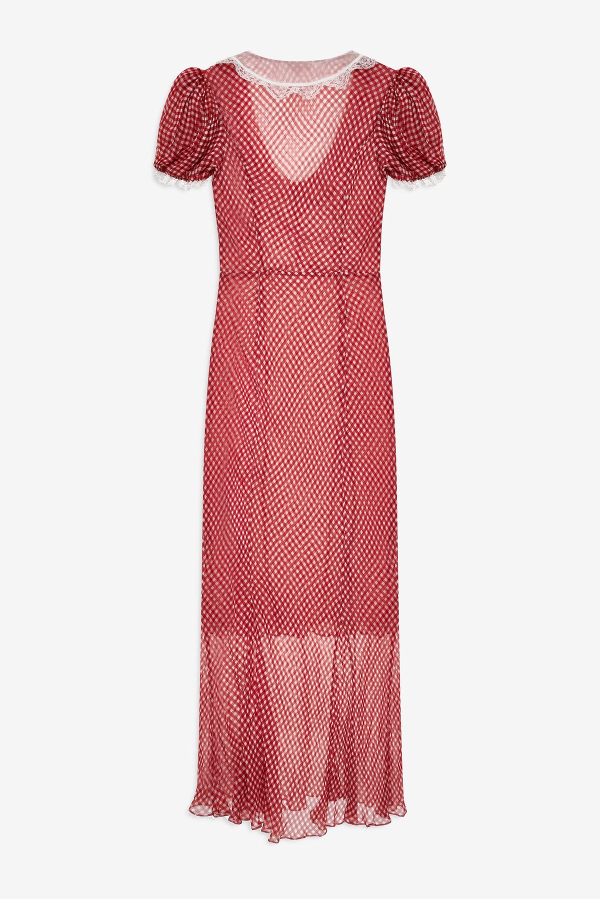 For Love & Lemons Bradford Gingham Maxi Dress