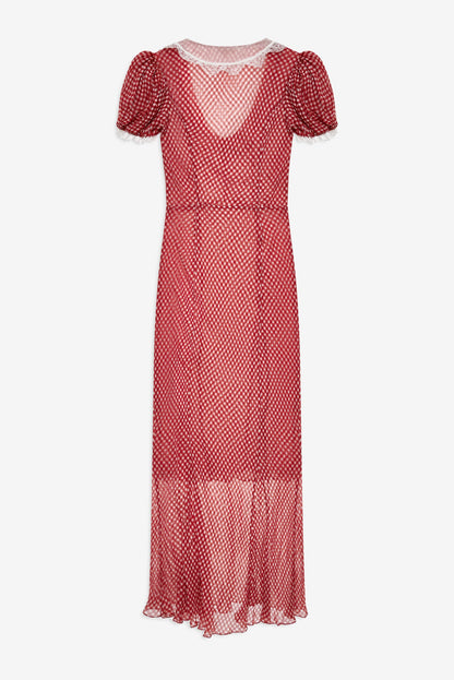 For Love & Lemons Bradford Gingham Maxi Dress