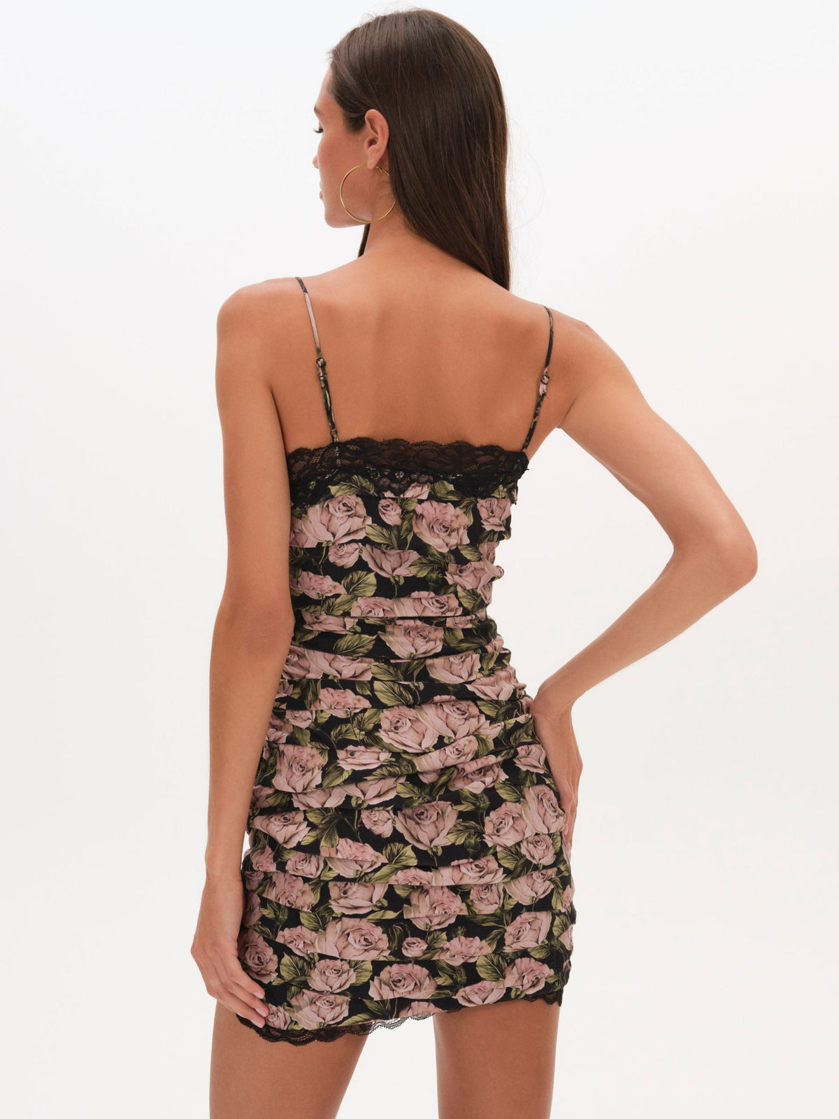 For Love & Lemons Fallen Rose Mini Dress