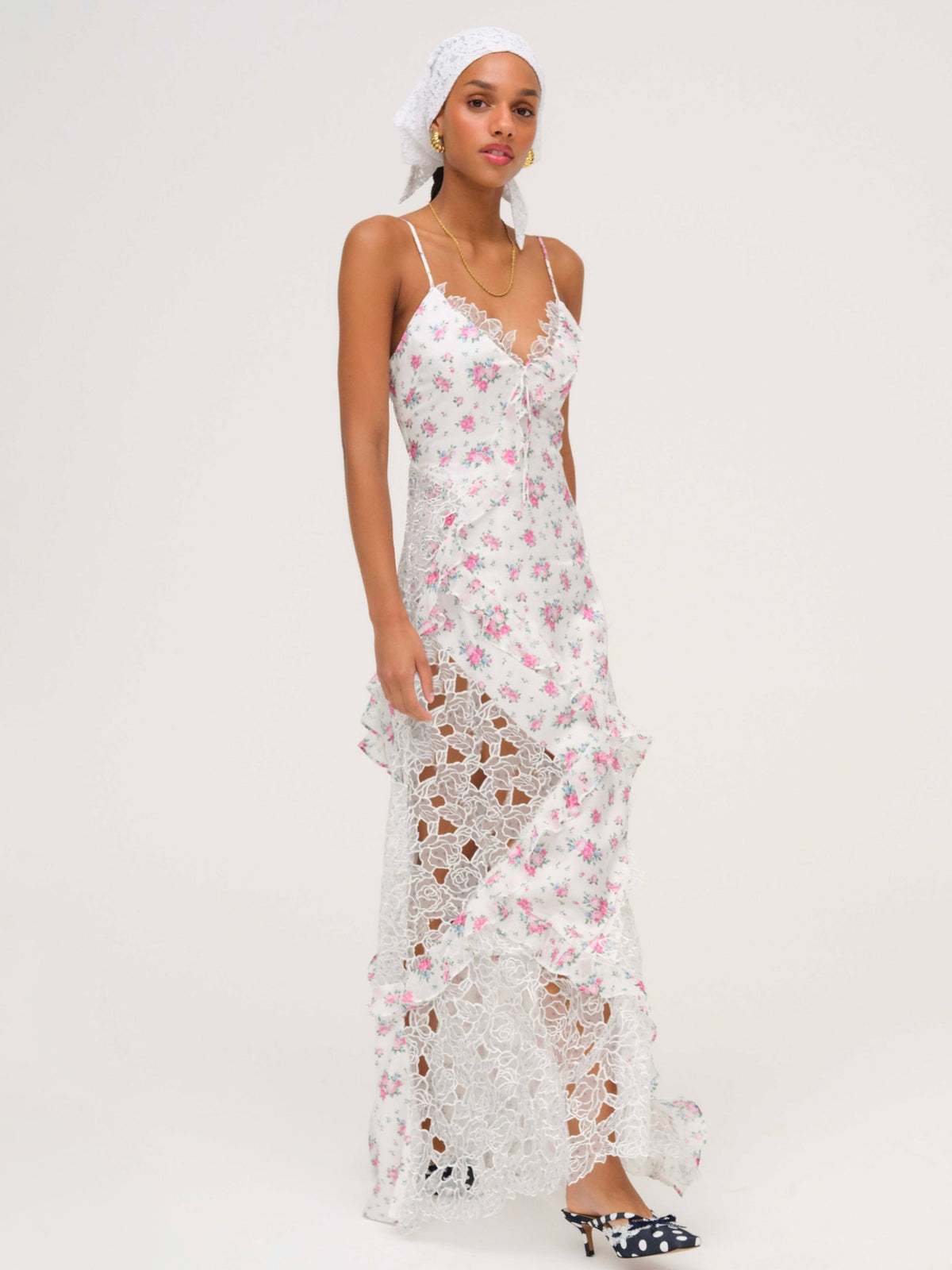 For Love & Lemons Josalyn Maxi Dress
