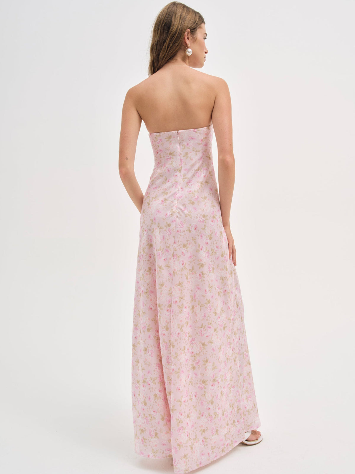 For Love & Lemons Carla Strapless Maxi Dress