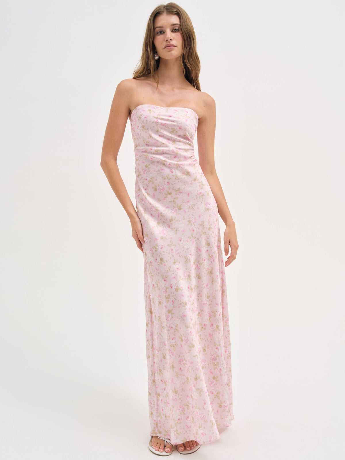 For Love & Lemons Carla Strapless Maxi Dress