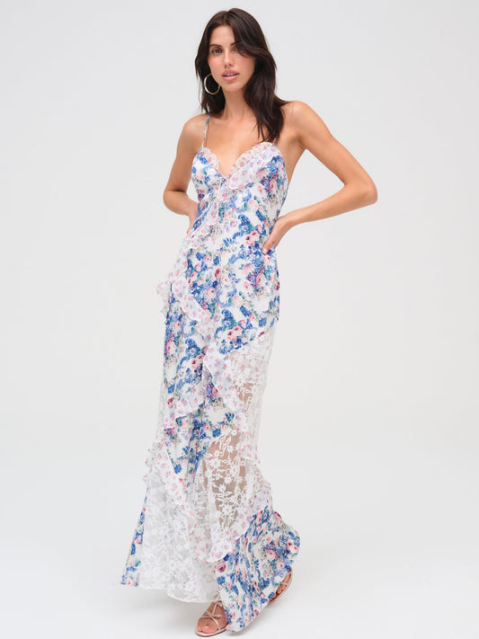 For Love & Lemons Josalyn Maxi Dress