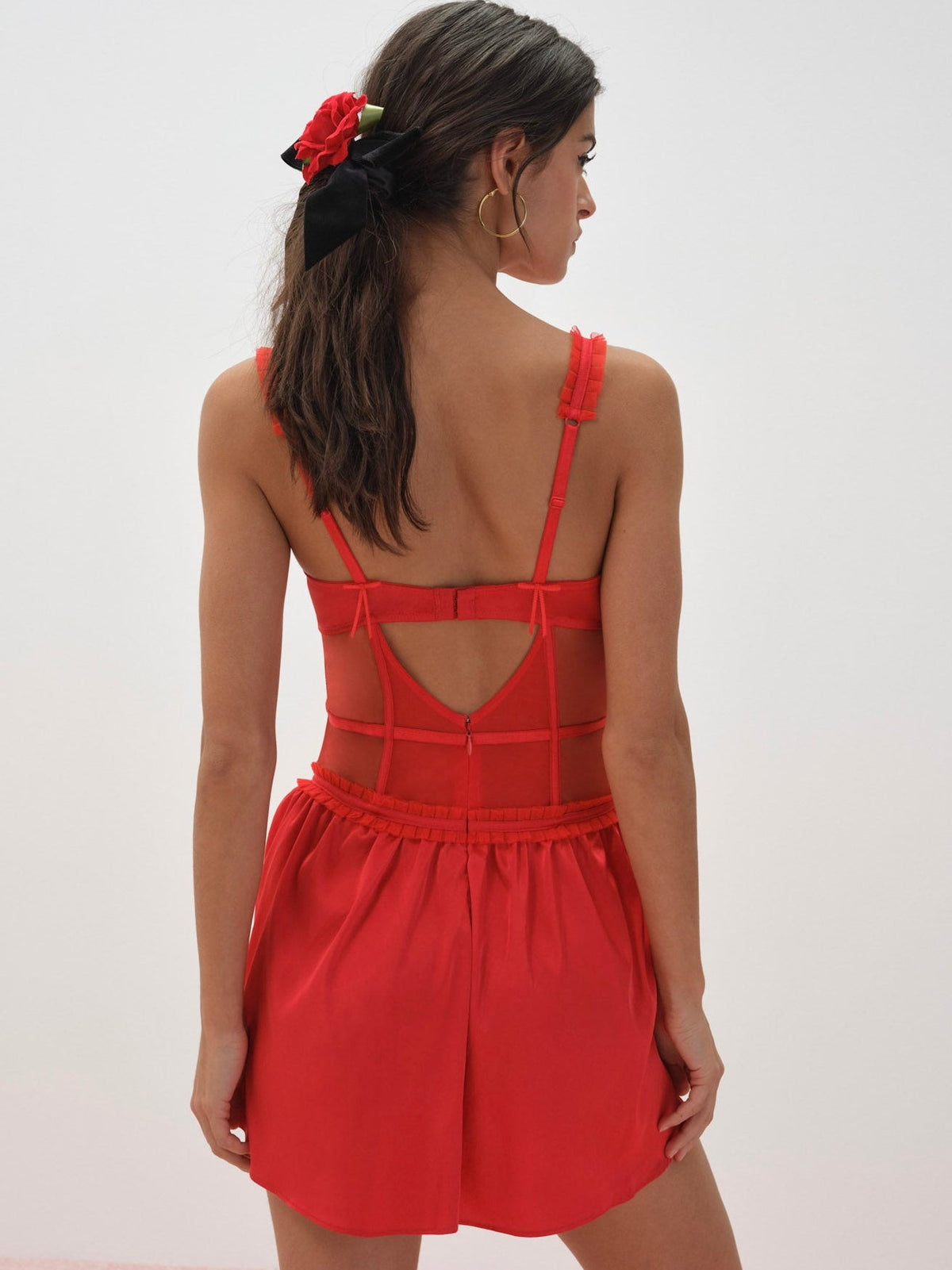 For Love & Lemons Fiona Lace Slip Dress