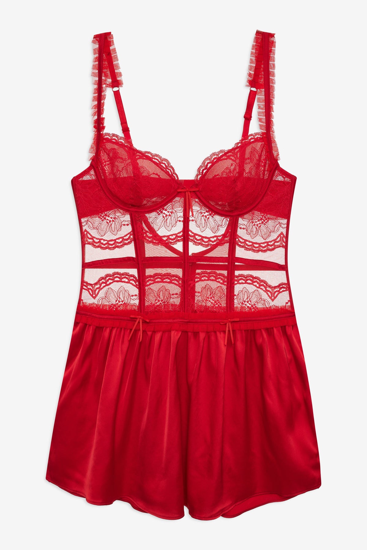 For Love & Lemons Fiona Lace Slip Dress
