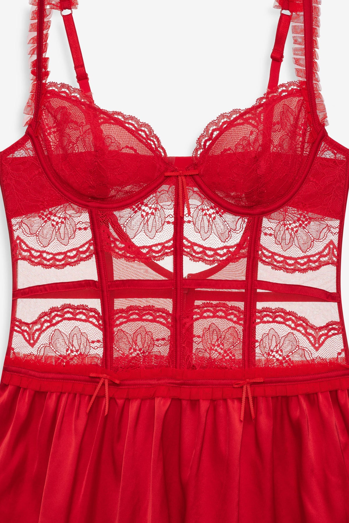 For Love & Lemons Fiona Lace Slip Dress