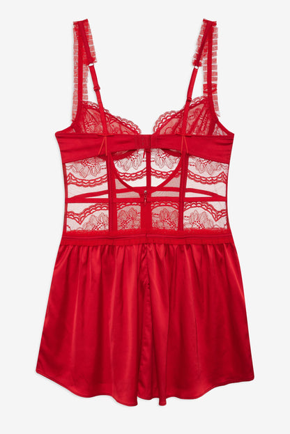 For Love & Lemons Fiona Lace Slip Dress