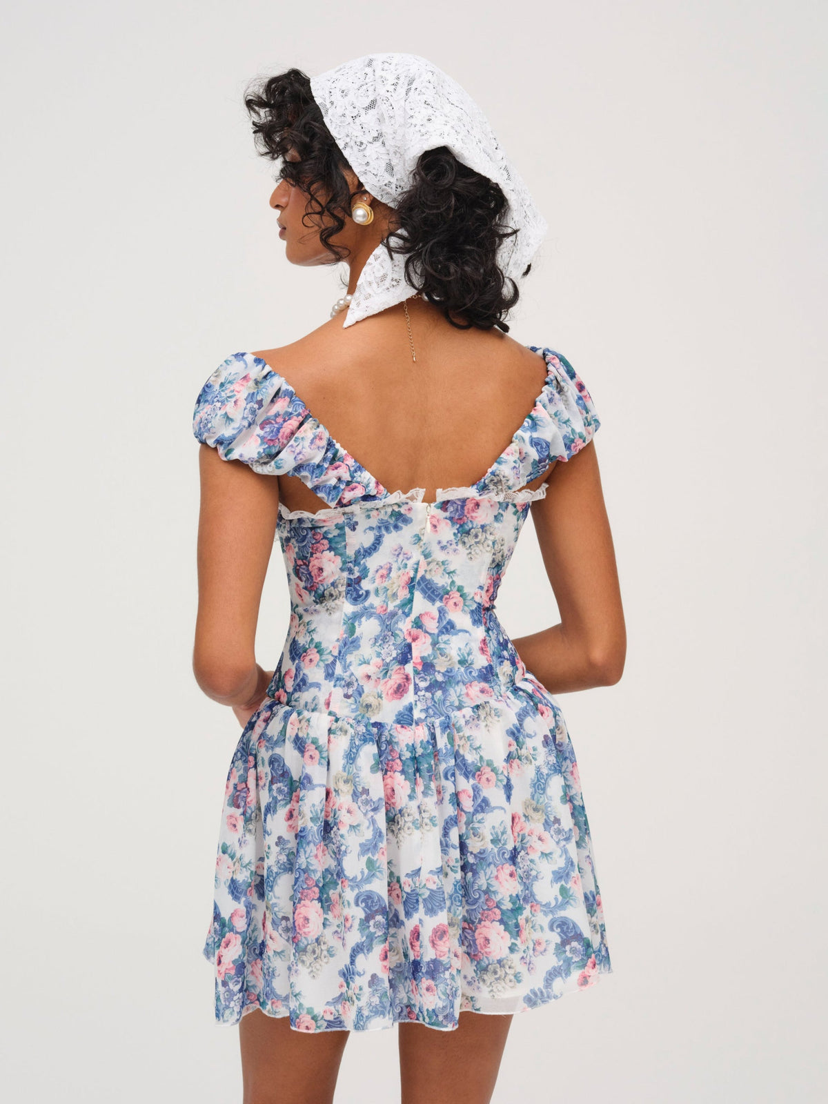 For Love & Lemons Audrey Floral Mini Dress