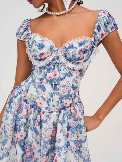 For Love & Lemons Audrey Floral Mini Dress