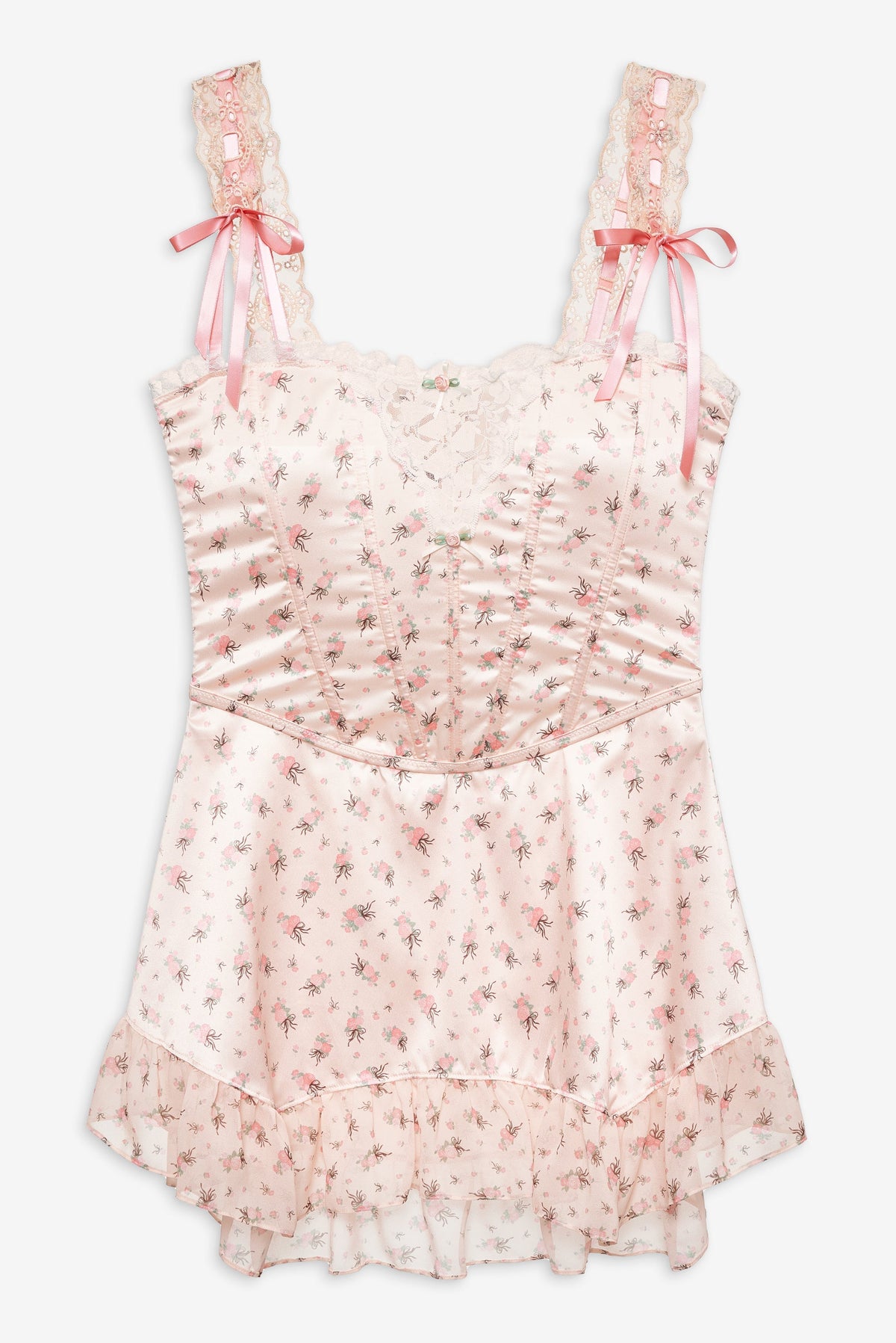 For Love & Lemons Peaches & Cream Slip Dress