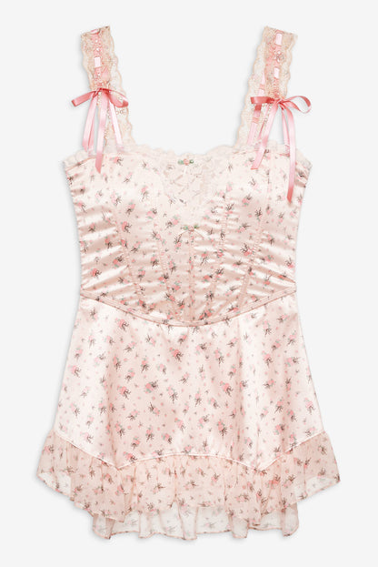 For Love & Lemons Peaches & Cream Slip Dress