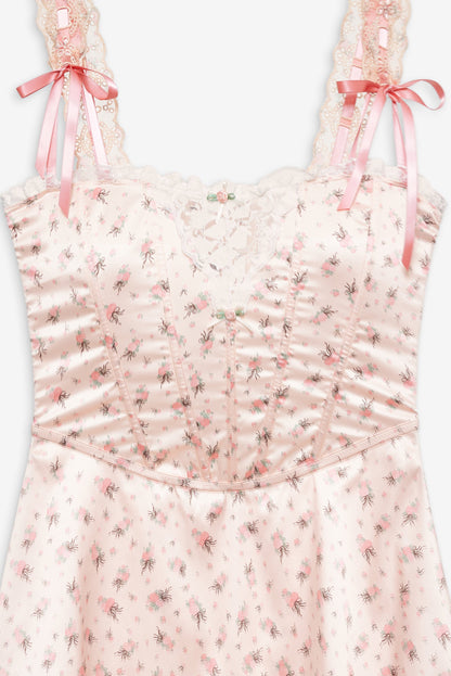 For Love & Lemons Peaches & Cream Slip Dress