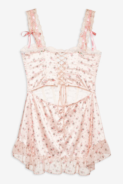 For Love & Lemons Peaches & Cream Slip Dress