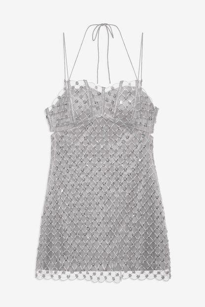 For Love & Lemons Dazzle Me Slip Dress