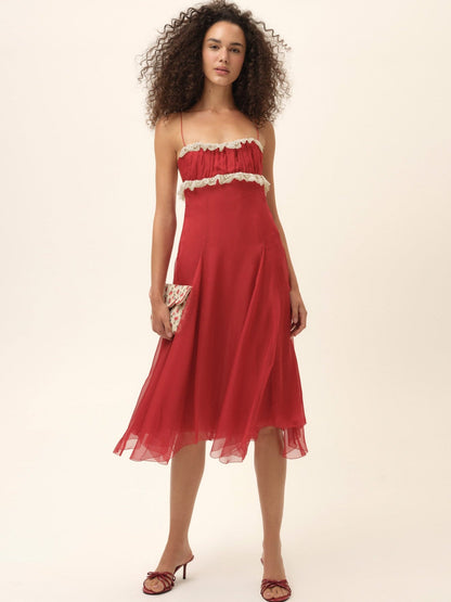 For Love & Lemons Charlotte Midi Dress