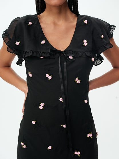 For Love & Lemons Rose Vine Maxi Dress