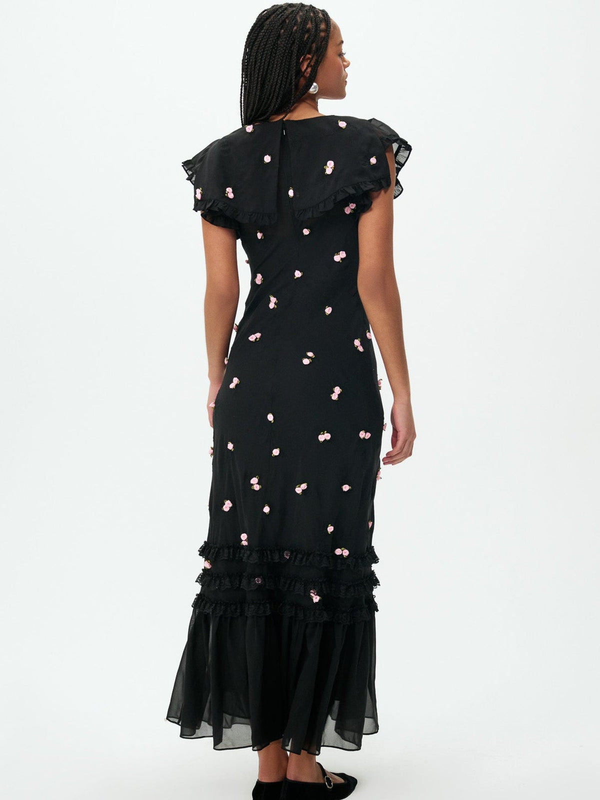 For Love & Lemons Rose Vine Maxi Dress