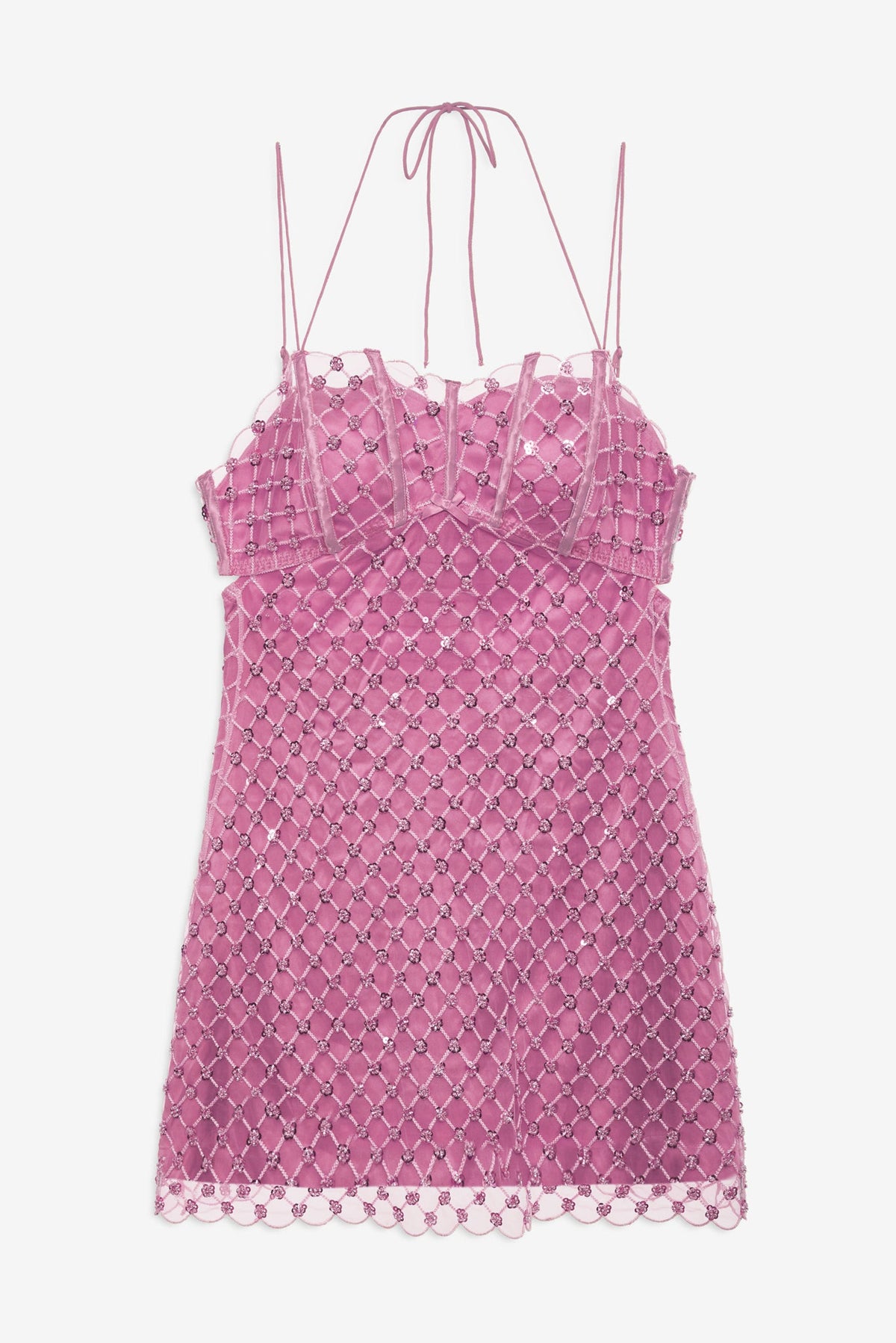 For Love & Lemons Dazzle Me Slip Dress
