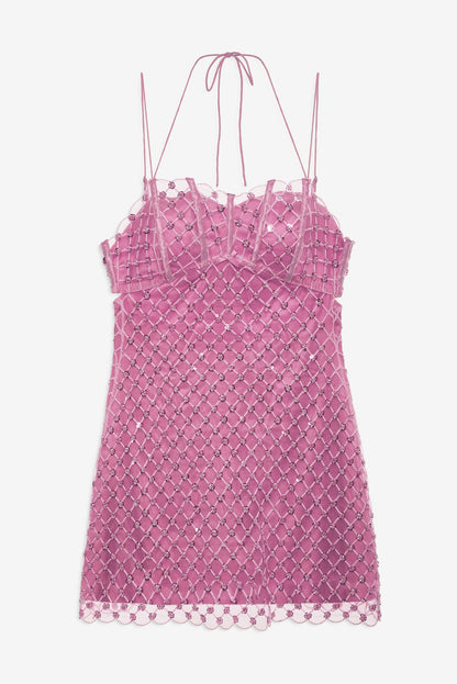 For Love & Lemons Dazzle Me Slip Dress