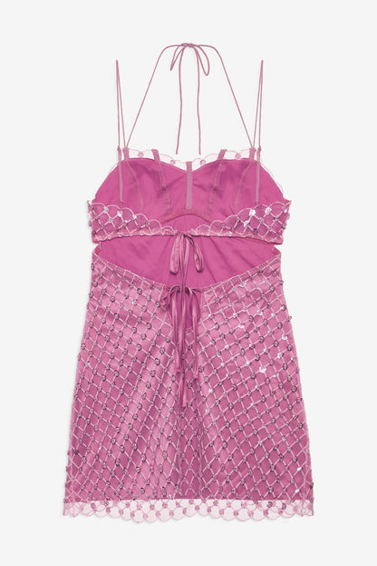 For Love & Lemons Dazzle Me Slip Dress