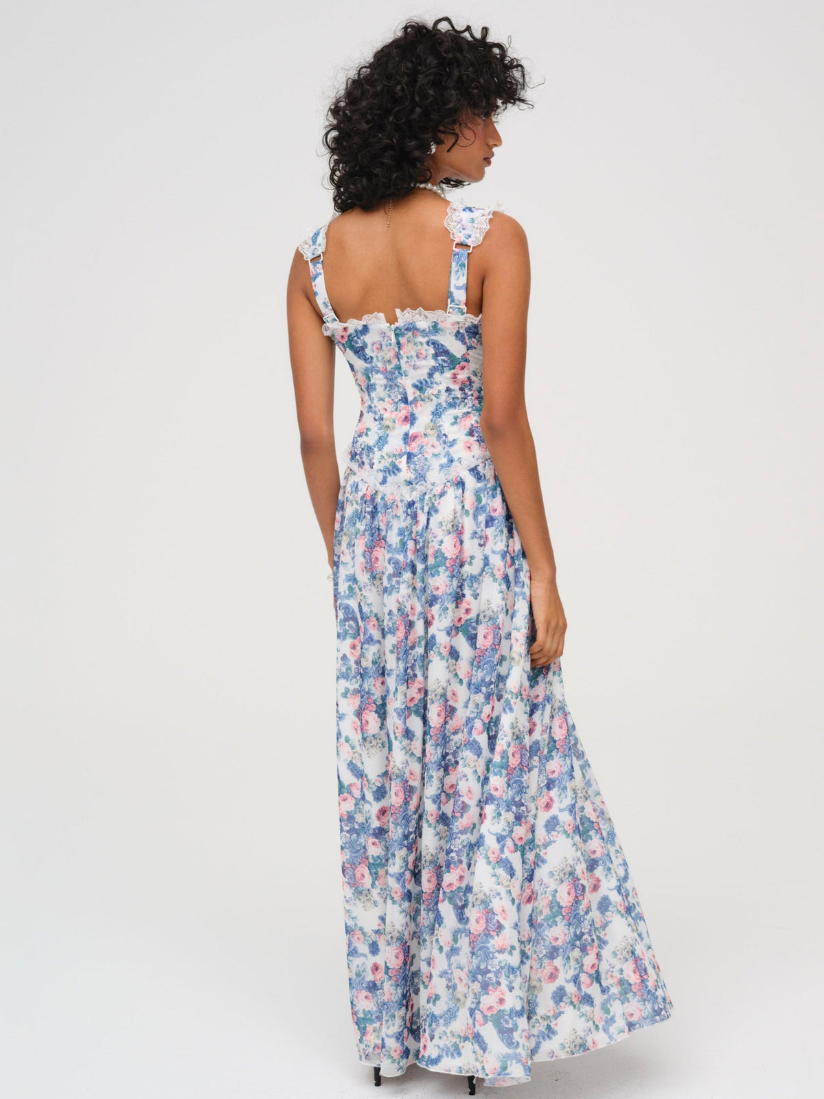 For Love & Lemons Audrey Floral Maxi Dress