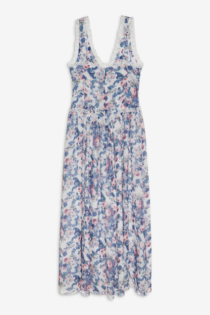 For Love & Lemons Audrey Floral Maxi Dress