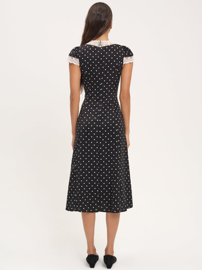 For Love & Lemons Cross Your Heart Midi Dress