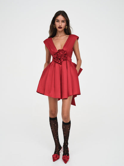 For Love & Lemons Rose Mini Dress