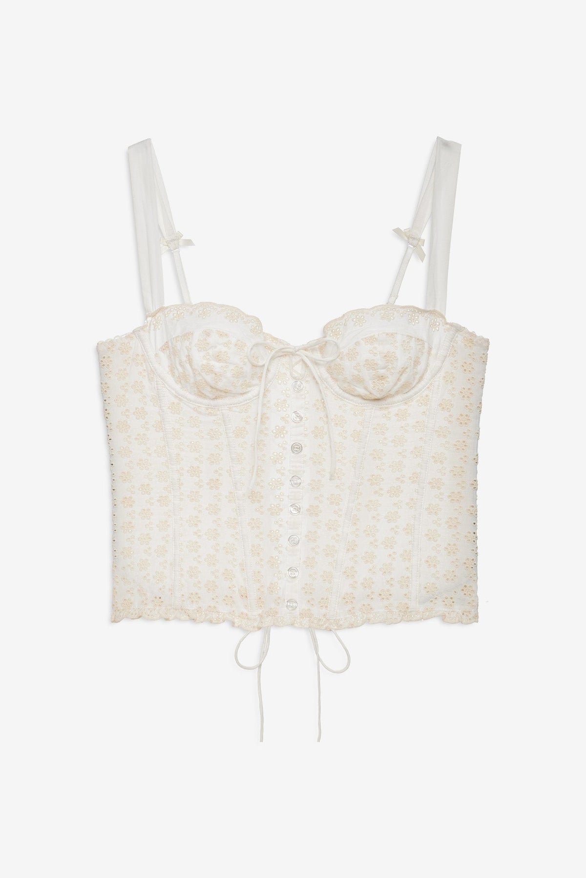 For Love & Lemons Eyelet Rose Bustier