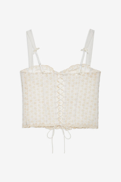 For Love & Lemons Eyelet Rose Bustier