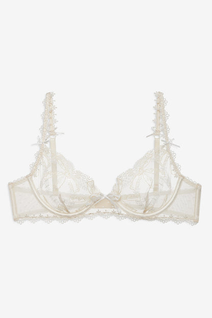 For Love & Lemons Chantilly Bows Underwire Bra