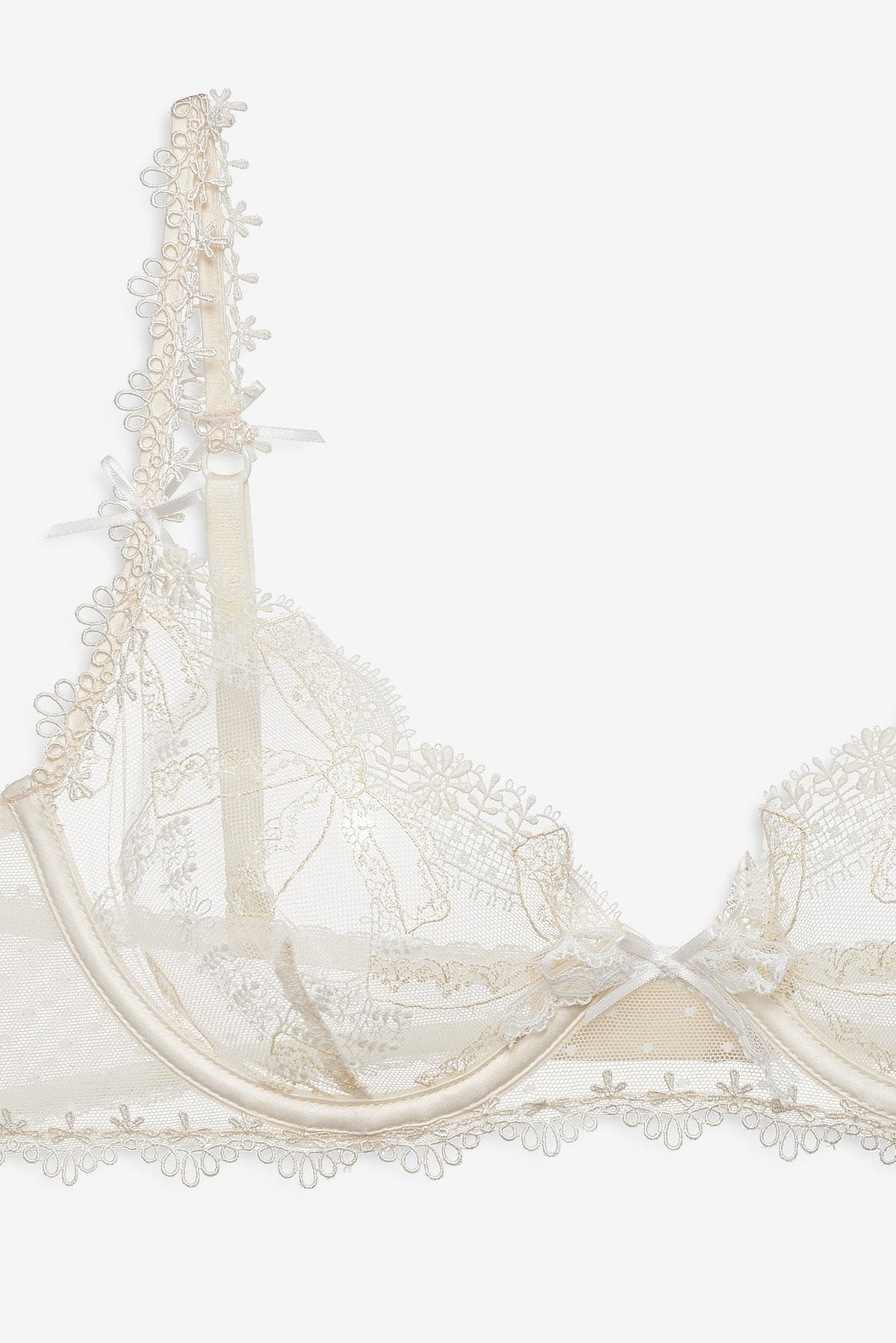 For Love & Lemons Chantilly Bows Underwire Bra
