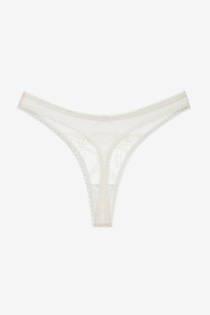 For Love & Lemons Chantilly Bows Thong Panty