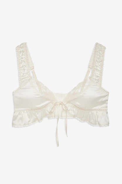 For Love & Lemons Chantilly Bows Ruffle Bralette
