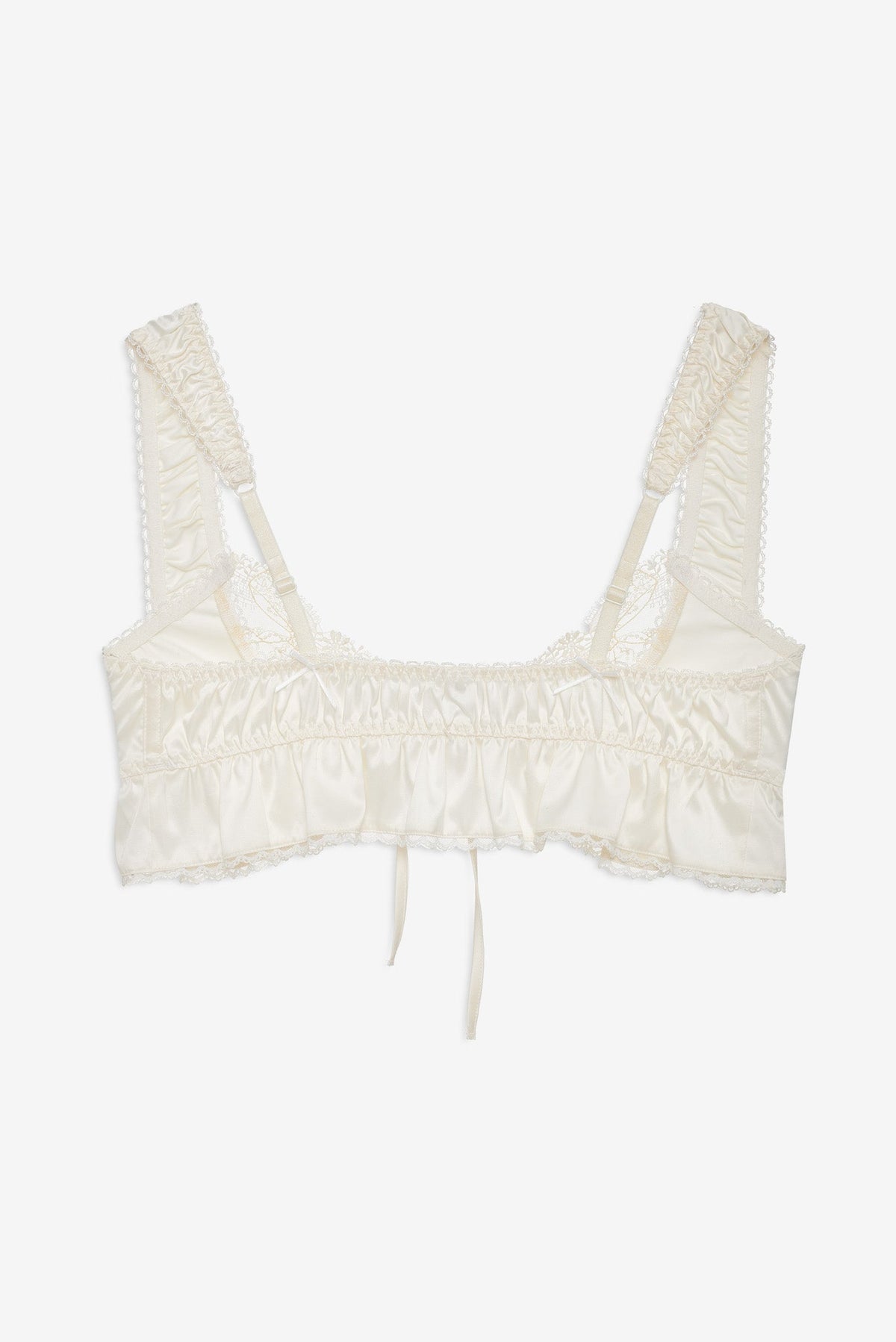 For Love & Lemons Chantilly Bows Ruffle Bralette