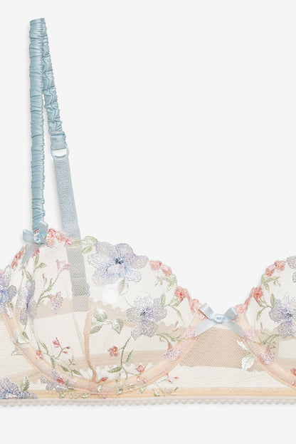 For Love & Lemons Peachy Keen Floral Underwire Bra