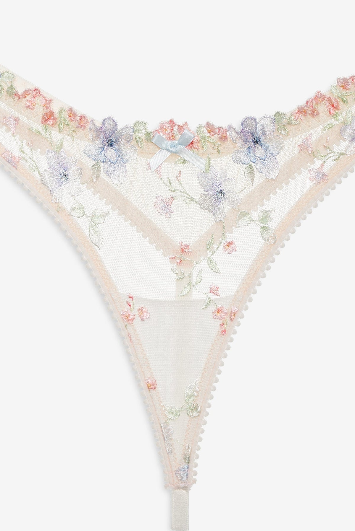 For Love & Lemons Peachy Keen Floral Thong Panty
