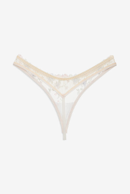 For Love & Lemons Peachy Keen Floral Thong Panty