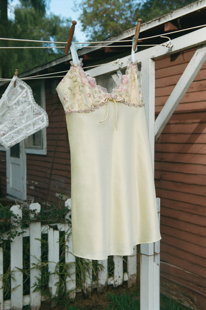 For Love & Lemons Twilight Rose Slip Dress