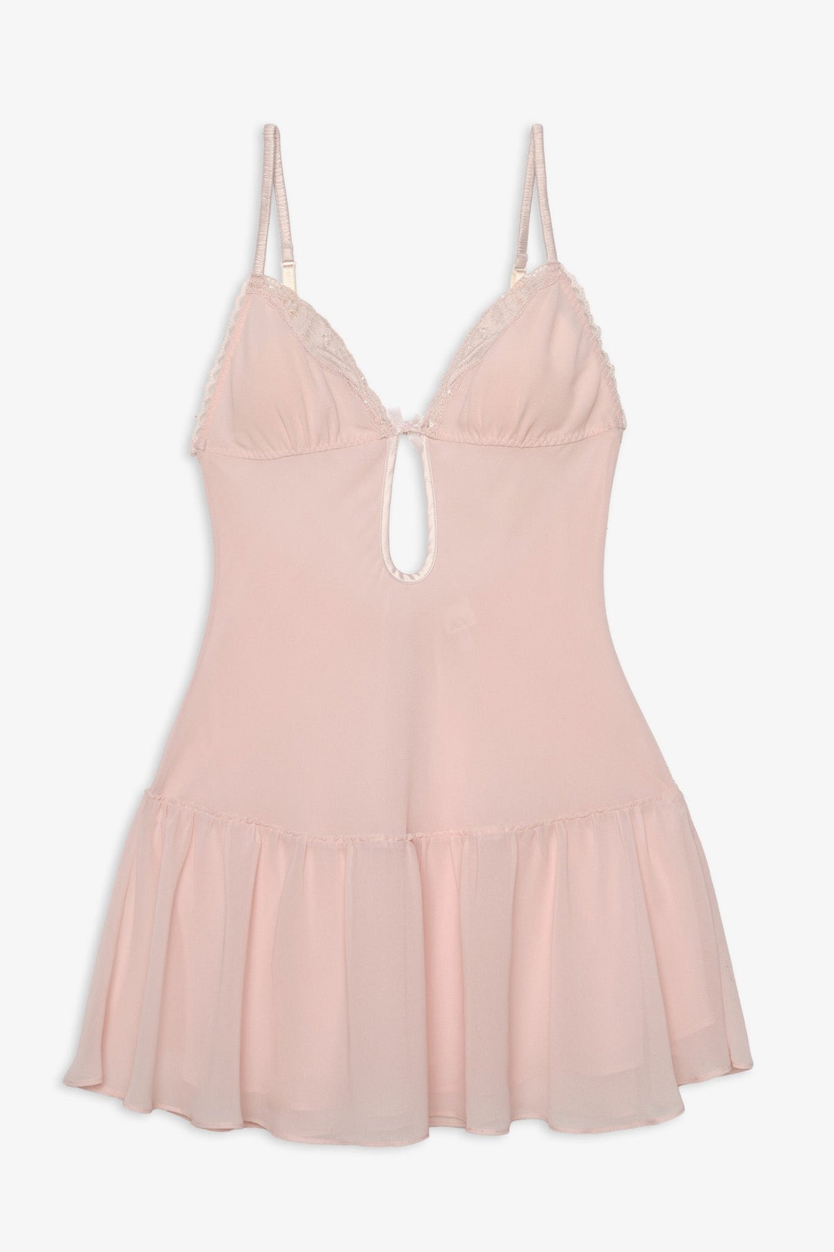 For Love & Lemons Seashell Beaded Slip Dress